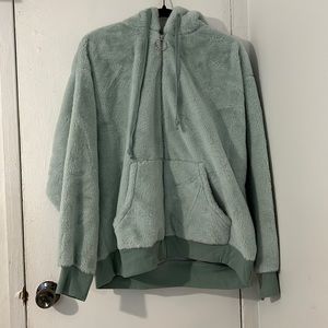 Green zip up sweater by Wild Fable
